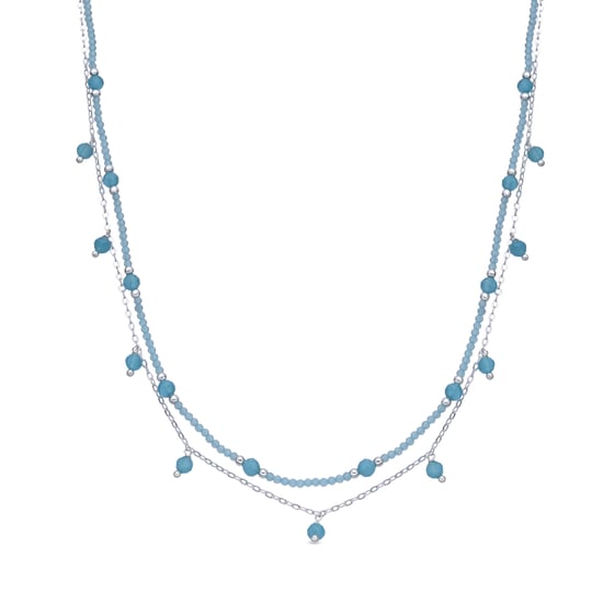 Luxenter Collar de Cristal Azul acabado en rodio - Aira - Image 1