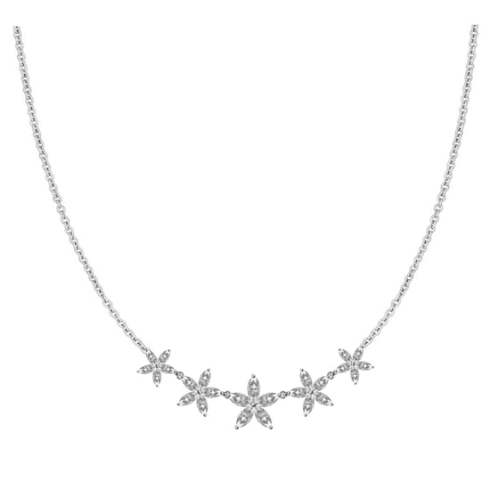 Luxenter Collar de Plata de Ley 925 con Circonita Brillante acabado en rodio - Rethi - Image 1