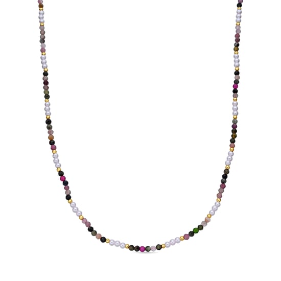Luxenter Collar de Turmalina Multicolor acabado en oro amarillo 18k - Sury - Image 1