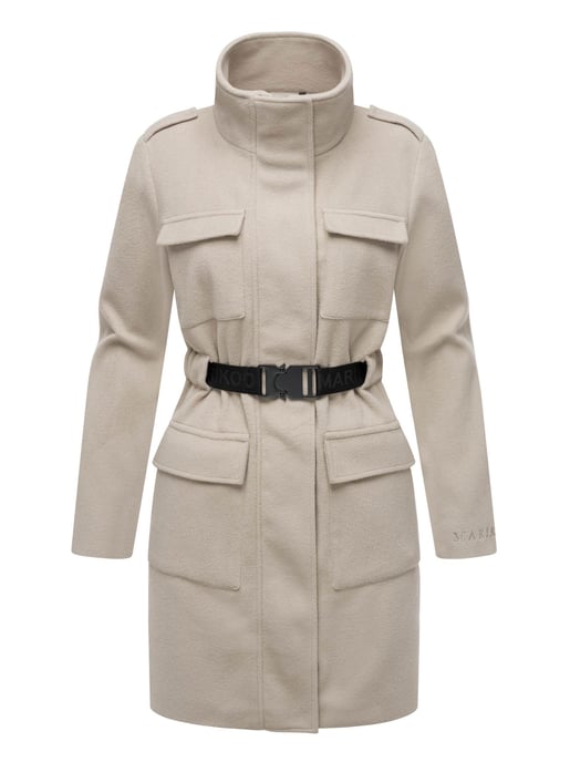 Abrigo de invierno para mujer Marikoo Tanokoo con cinturón elástico - Image 2