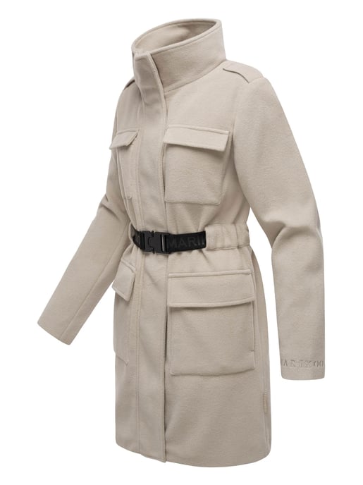 Abrigo de invierno para mujer Marikoo Tanokoo con cinturón elástico - Image 3