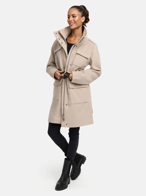 Abrigo de invierno para mujer Marikoo Tanokoo con cinturón elástico - Image 6