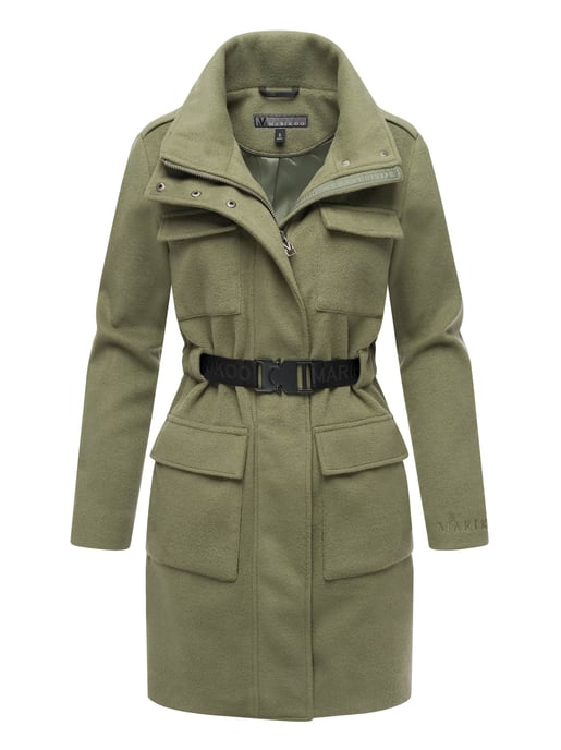 Abrigo de invierno para mujer Marikoo Tanokoo con cinturón elástico - Image 1