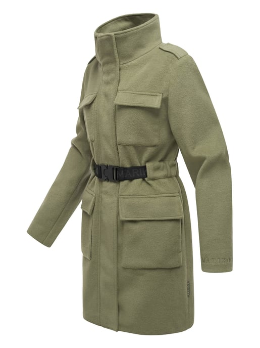 Abrigo de invierno para mujer Marikoo Tanokoo con cinturón elástico - Image 3