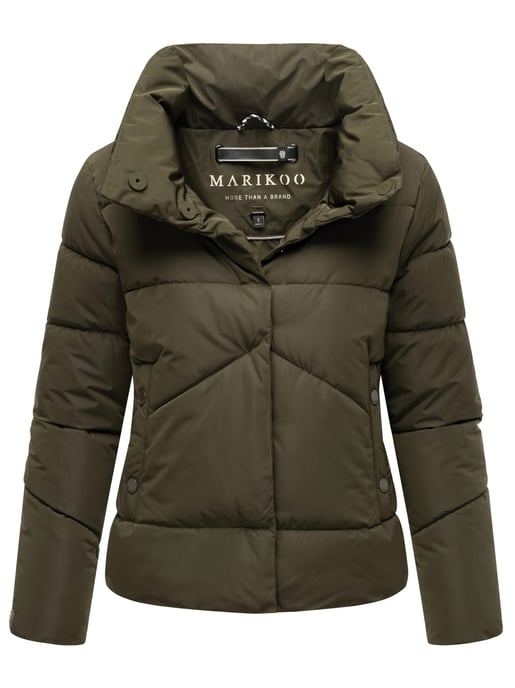 Chaqueta acolchada corta Marikoo con botones a presión – Jalliaa - Image 1