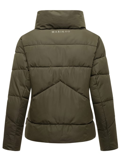 Chaqueta acolchada corta Marikoo con botones a presión – Jalliaa - Image 4