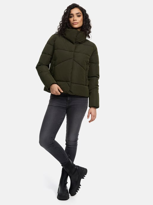Chaqueta acolchada corta Marikoo con botones a presión – Jalliaa - Image 6