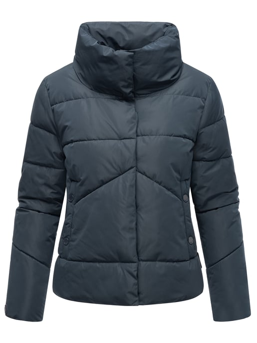 Chaqueta acolchada corta Marikoo con botones a presión – Jalliaa - Image 2