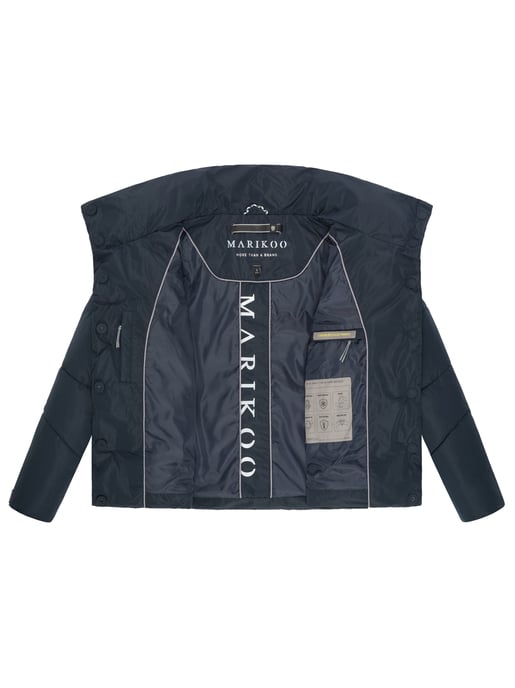 Chaqueta acolchada corta Marikoo con botones a presión – Jalliaa - Image 5