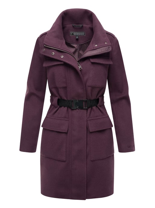 Abrigo de invierno para mujer Marikoo Tanokoo con cinturón elástico - Image 1