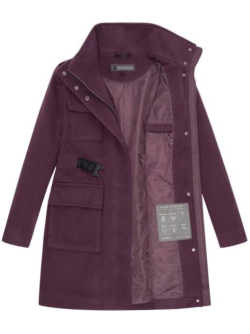 Abrigo de invierno para mujer Marikoo Tanokoo con cinturón elástico - Image 5