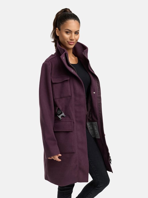 Abrigo de invierno para mujer Marikoo Tanokoo con cinturón elástico - Image 6