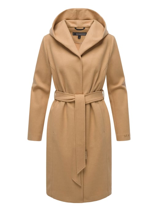 Abrigo cruzado para mujer Marikoo Kailii con capucha - Image 1