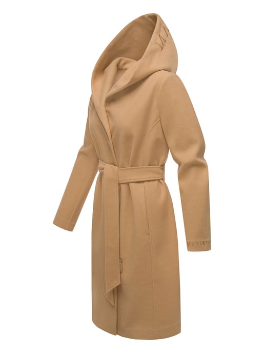 Abrigo cruzado para mujer Marikoo Kailii con capucha - Image 2