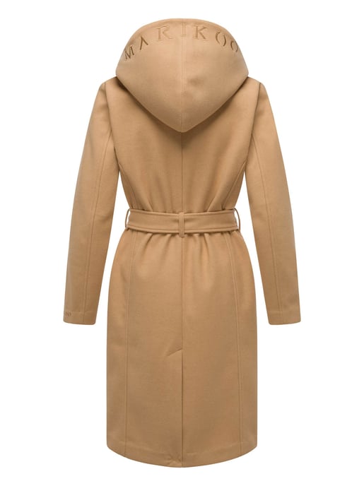 Abrigo cruzado para mujer Marikoo Kailii con capucha - Image 3