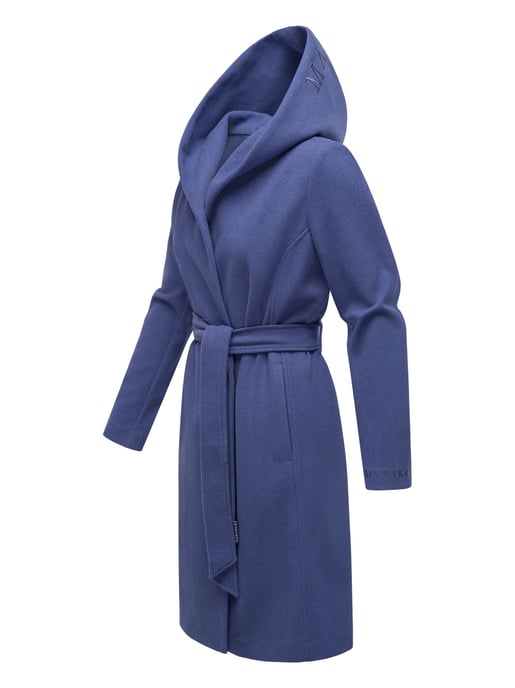 Abrigo cruzado para mujer Marikoo Kailii con capucha - Image 2