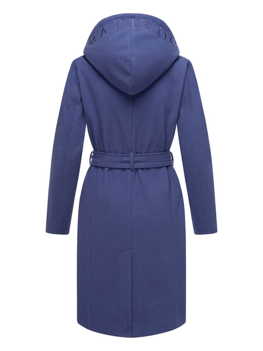 Abrigo cruzado para mujer Marikoo Kailii con capucha - Image 3
