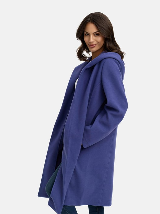 Abrigo cruzado para mujer Marikoo Kailii con capucha - Image 5