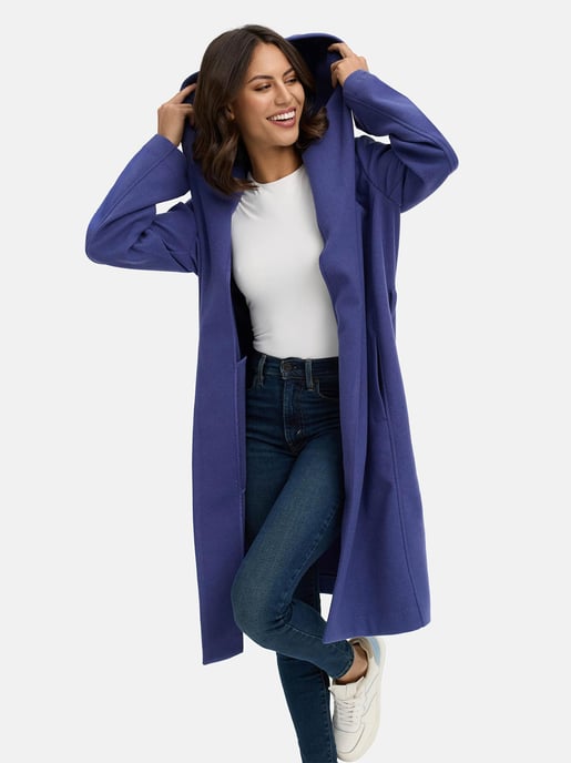 Abrigo cruzado para mujer Marikoo Kailii con capucha - Image 6