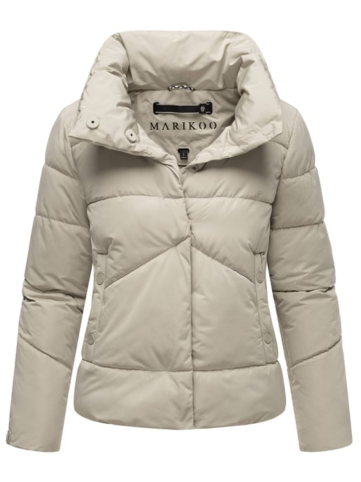Chaqueta acolchada corta Marikoo con botones a presión – Jalliaa - Image 1