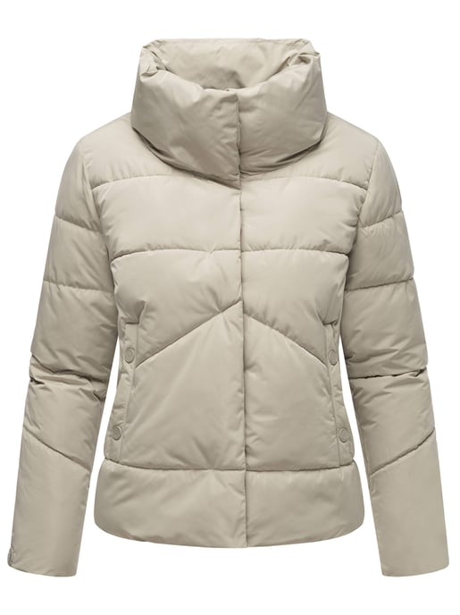 Chaqueta acolchada corta Marikoo con botones a presión – Jalliaa - Image 2