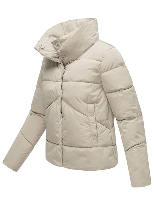 Chaqueta acolchada corta Marikoo con botones a presión – Jalliaa - Image 3