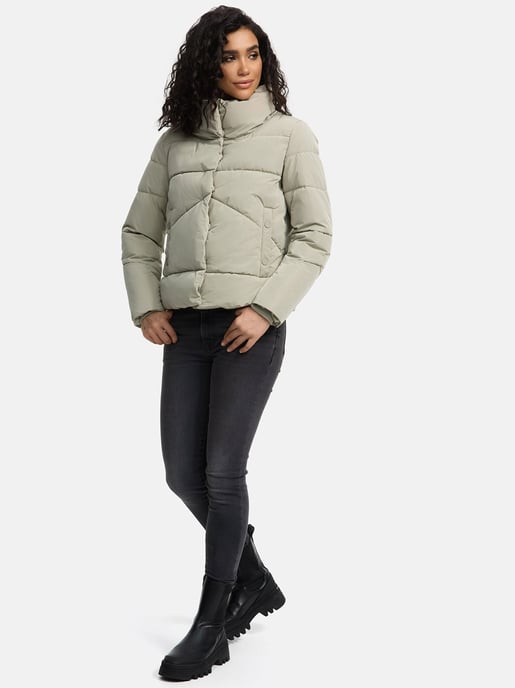 Chaqueta acolchada corta Marikoo con botones a presión – Jalliaa - Image 6