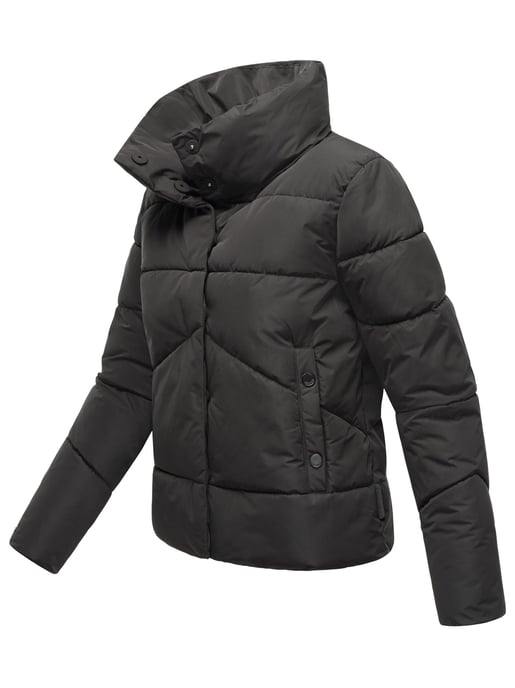 Chaqueta acolchada corta Marikoo con botones a presión – Jalliaa - Image 3