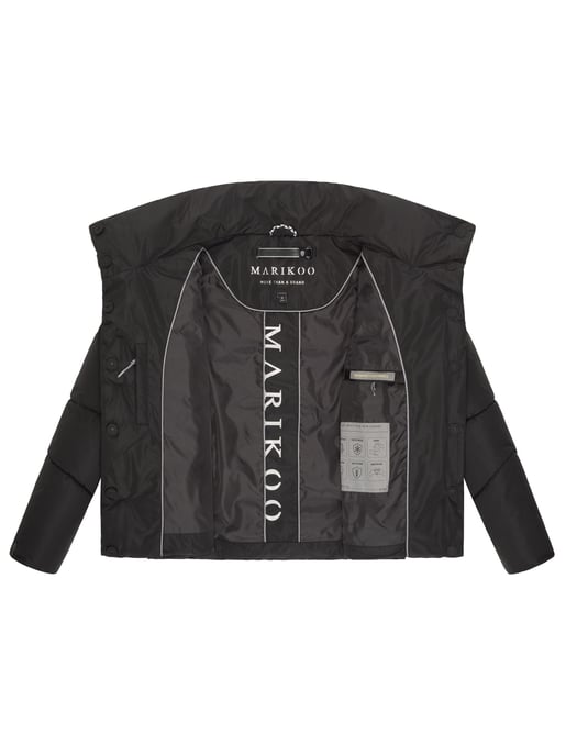 Chaqueta acolchada corta Marikoo con botones a presión – Jalliaa - Image 5