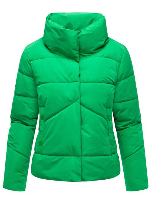Chaqueta acolchada corta Marikoo con botones a presión – Jalliaa - Image 2