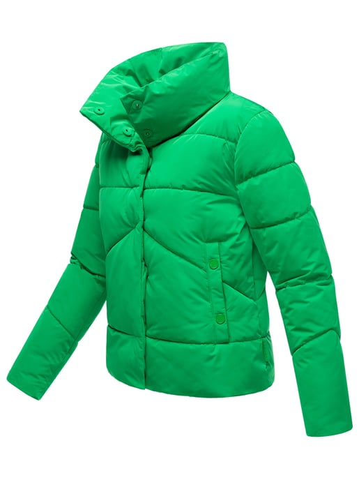 Chaqueta acolchada corta Marikoo con botones a presión – Jalliaa - Image 3
