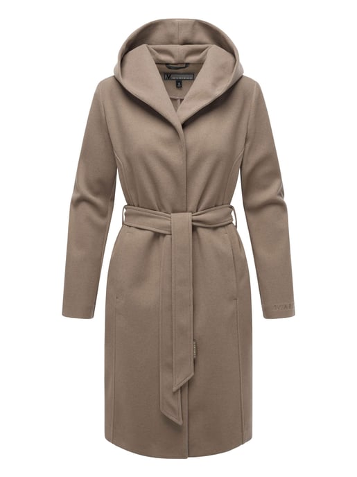 Abrigo cruzado para mujer Marikoo Kailii con capucha - Image 1