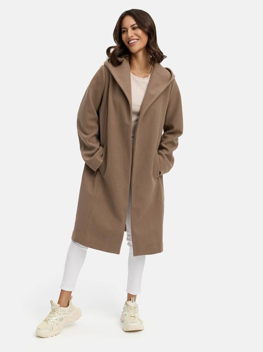 Abrigo cruzado para mujer Marikoo Kailii con capucha - Image 5