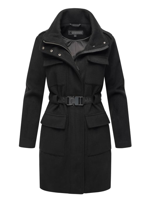 Abrigo de invierno para mujer Marikoo Tanokoo con cinturón elástico - Image 1