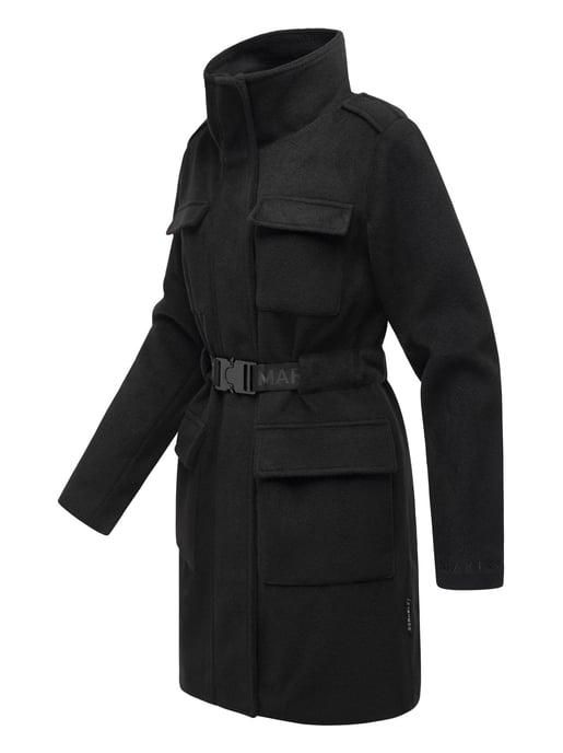 Abrigo de invierno para mujer Marikoo Tanokoo con cinturón elástico - Image 3