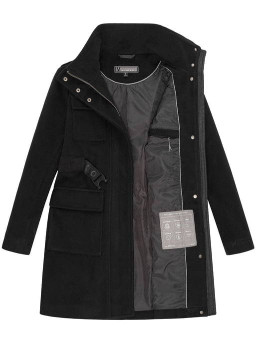 Abrigo de invierno para mujer Marikoo Tanokoo con cinturón elástico - Image 5