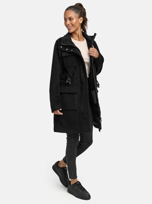 Abrigo de invierno para mujer Marikoo Tanokoo con cinturón elástico - Image 6