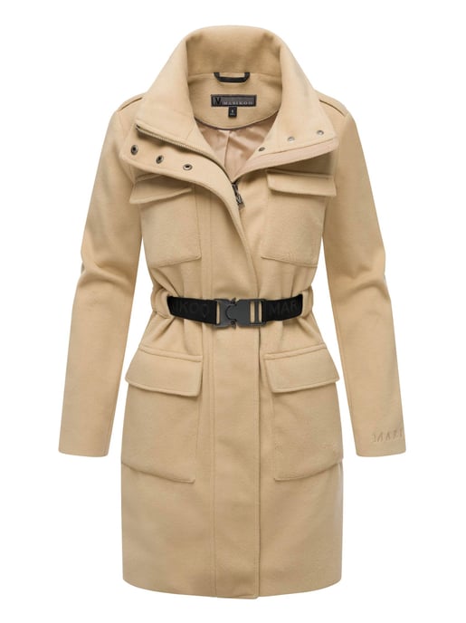 Abrigo de invierno para mujer Marikoo Tanokoo con cinturón elástico - Image 1