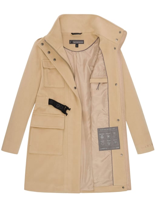 Abrigo de invierno para mujer Marikoo Tanokoo con cinturón elástico - Image 5