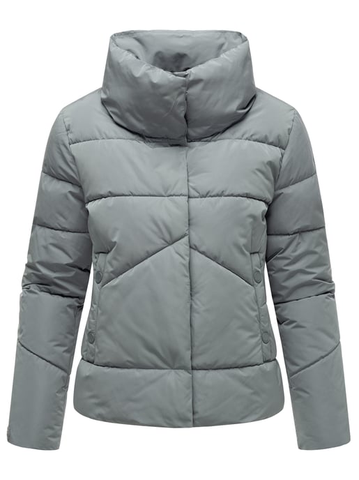 Chaqueta acolchada corta Marikoo con botones a presión – Jalliaa - Image 2