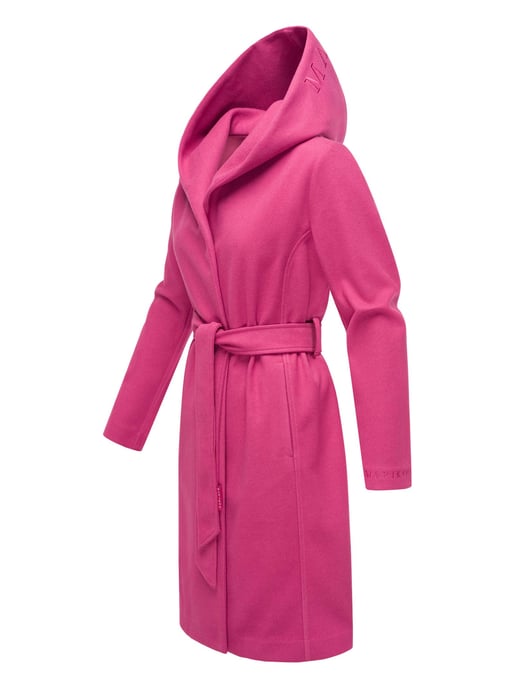 Abrigo cruzado para mujer Marikoo Kailii con capucha - Image 2