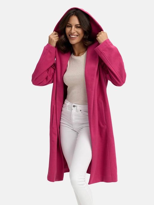 Abrigo cruzado para mujer Marikoo Kailii con capucha - Image 5