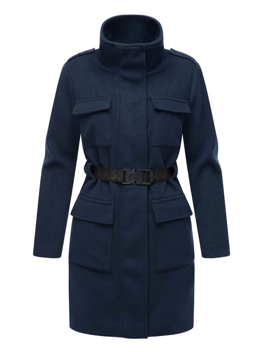 Abrigo de invierno para mujer Marikoo Tanokoo con cinturón elástico - Image 2