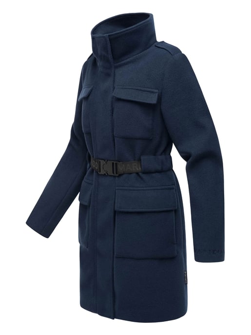 Abrigo de invierno para mujer Marikoo Tanokoo con cinturón elástico - Image 3