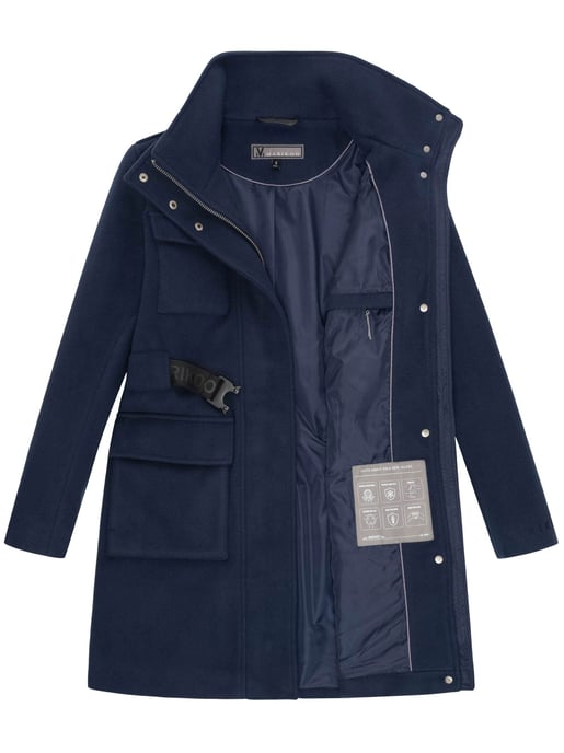 Abrigo de invierno para mujer Marikoo Tanokoo con cinturón elástico - Image 4