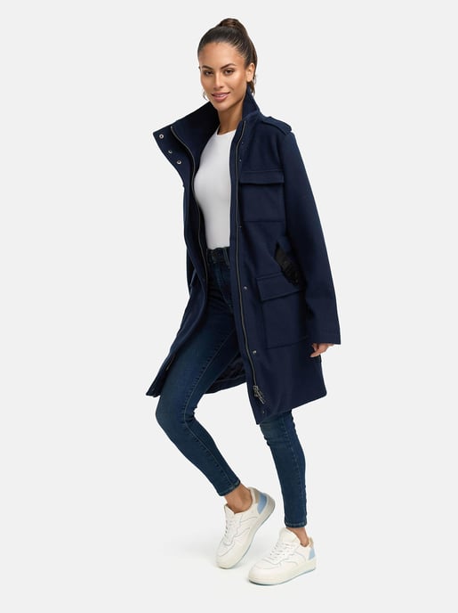 Abrigo de invierno para mujer Marikoo Tanokoo con cinturón elástico - Image 5