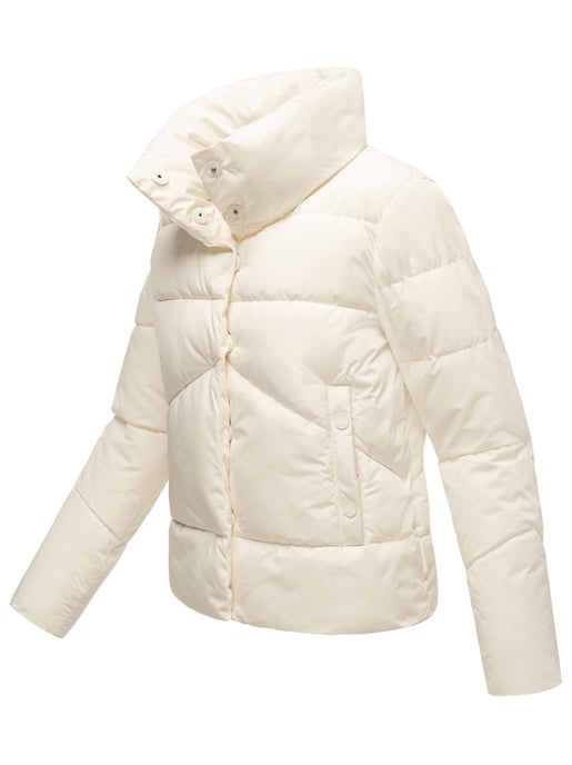 Chaqueta acolchada corta Marikoo con botones a presión – Jalliaa - Image 3