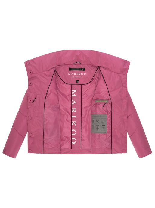 Chaqueta acolchada corta Marikoo con botones a presión – Jalliaa - Image 5