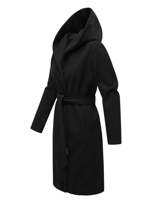 Abrigo cruzado para mujer Marikoo Kailii con capucha - Image 2