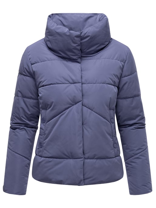 Chaqueta acolchada corta Marikoo con botones a presión – Jalliaa - Image 2